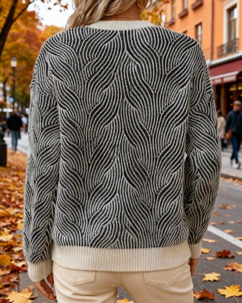 Alternative view of Crew Neck Loose Knit Sweater