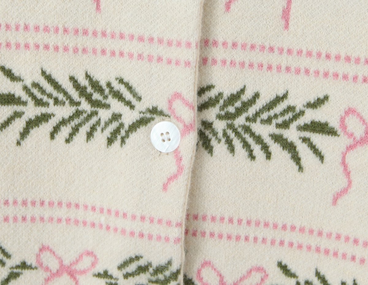 Loose Fit Jacquard Cardigan - Imagen 5