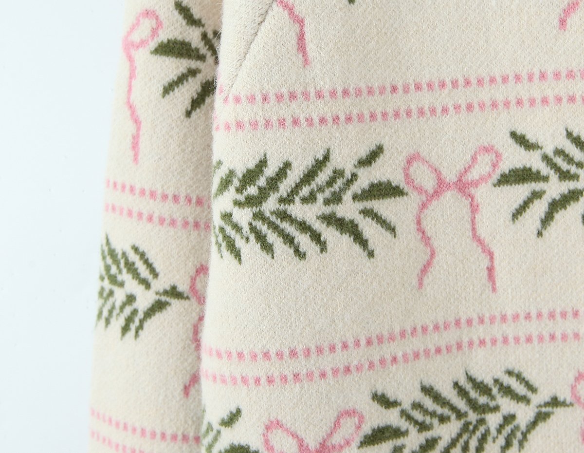 Loose Fit Jacquard Cardigan - Imagen 6