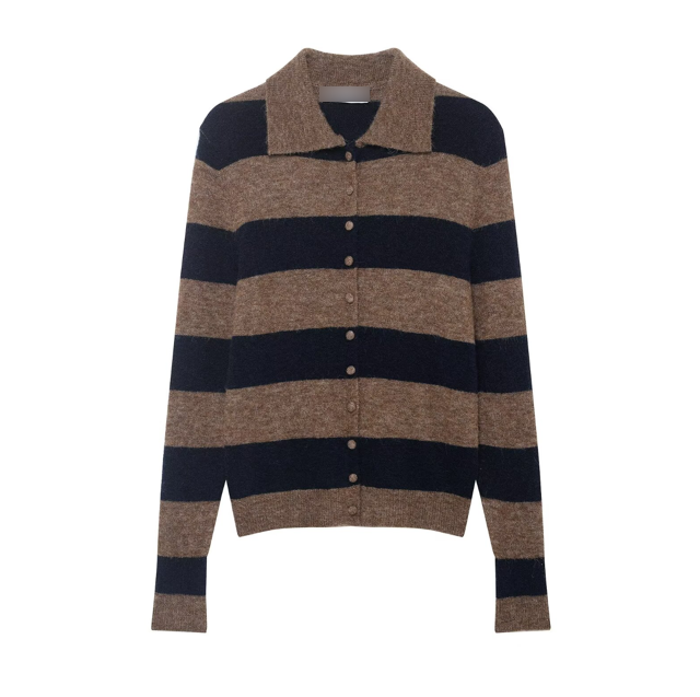 Alternative view of Regular Fit Striped Knit Polo