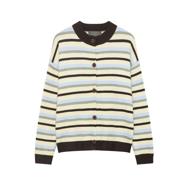 Alternative view of Loose Fit Striped Knit Sweater