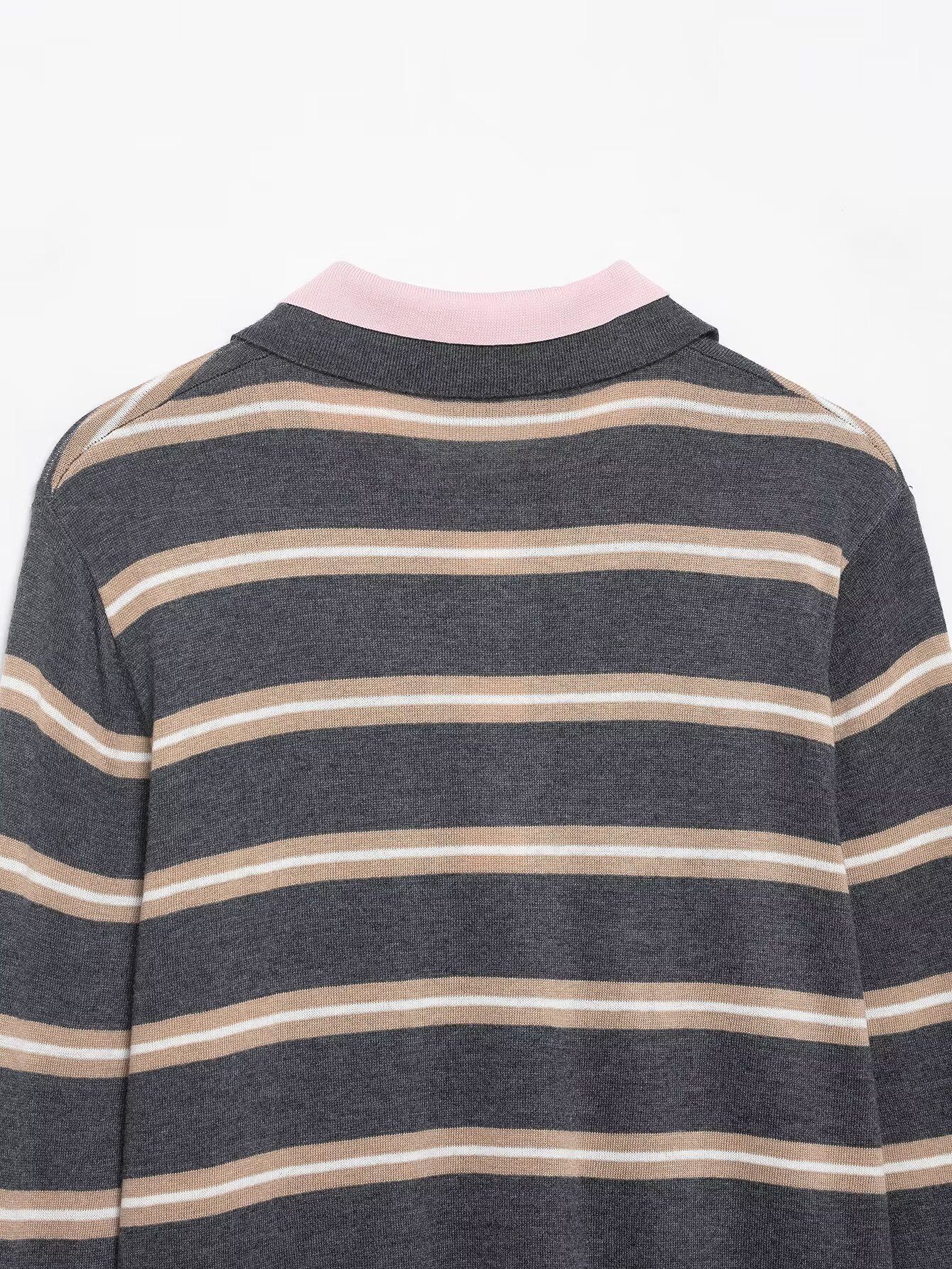 Loose Striped Knit Top - Imagen 9