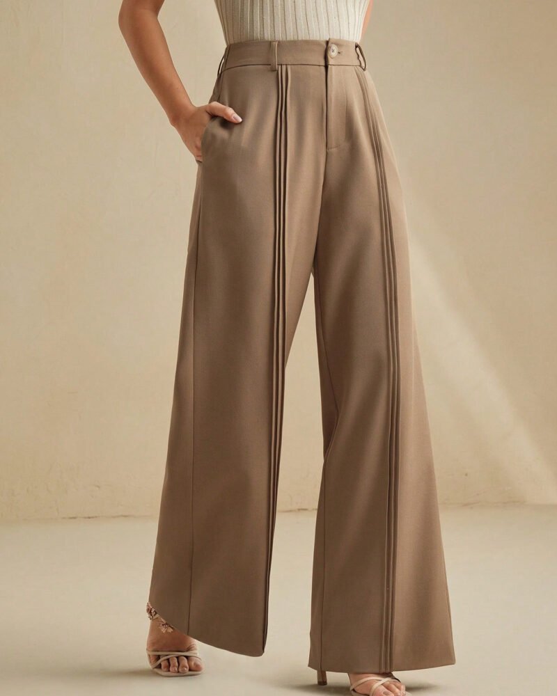 Alternative view of High-Rise Wide-Leg Trousers