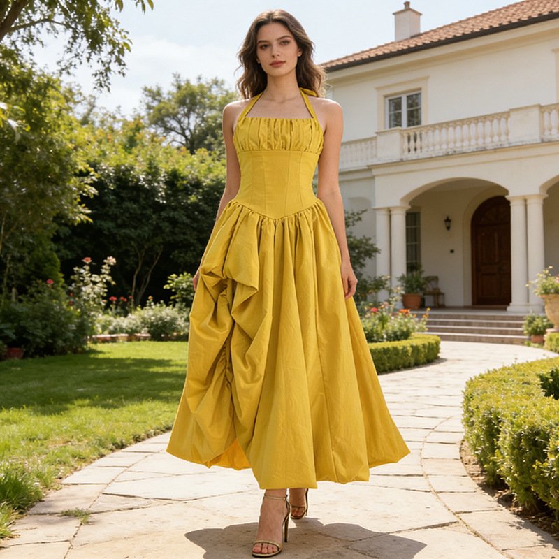 Alternative view of Slim Fit Asymmetric Maxi Dress