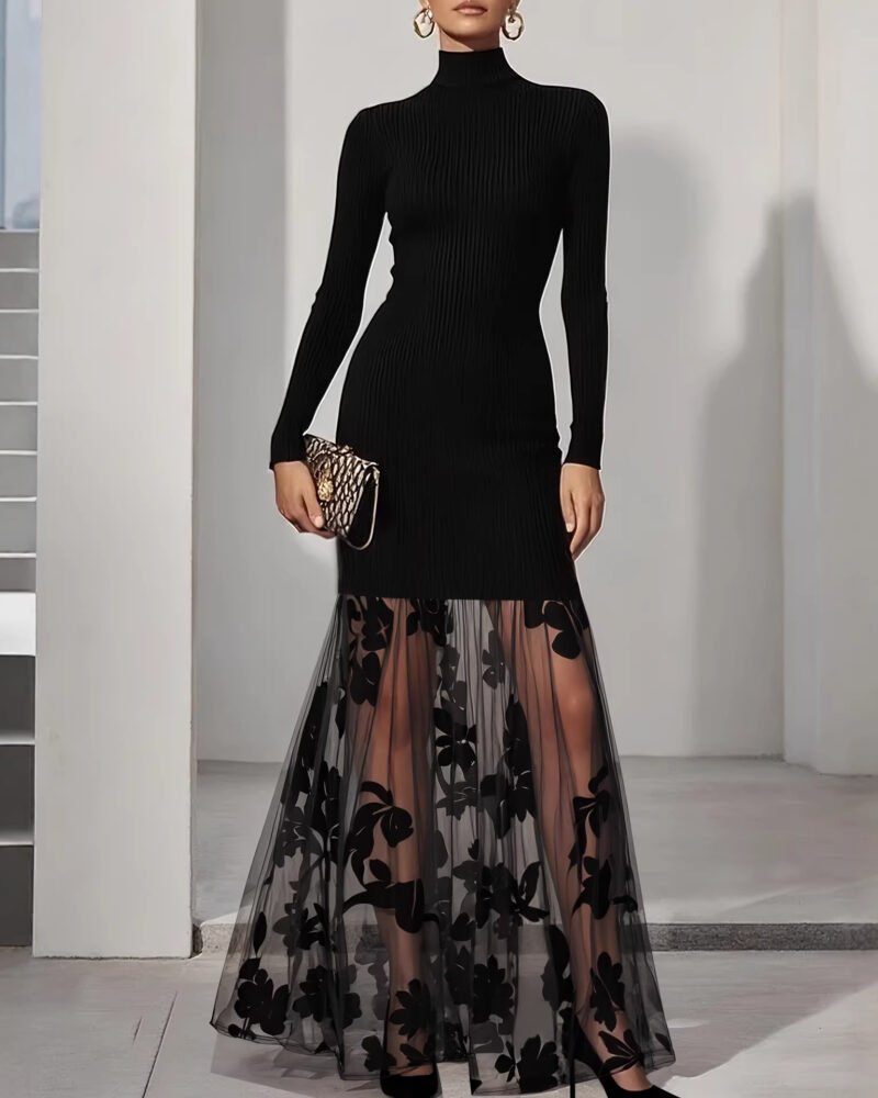 Slim Fit Jersey Maxi Dress