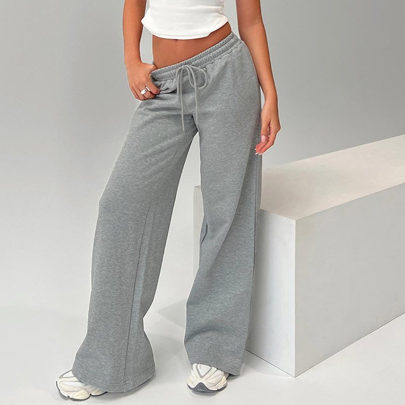 Relaxed Fit Polyester Trousers