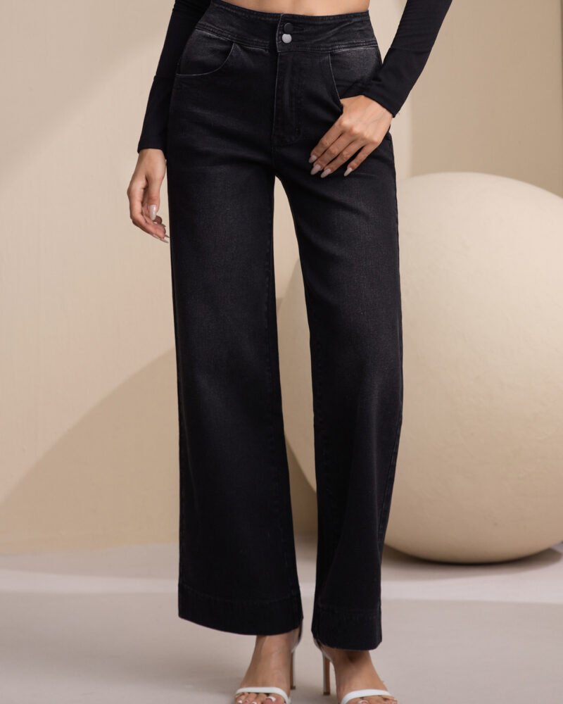 Vista alternativa de High-Rise Denim Trousers