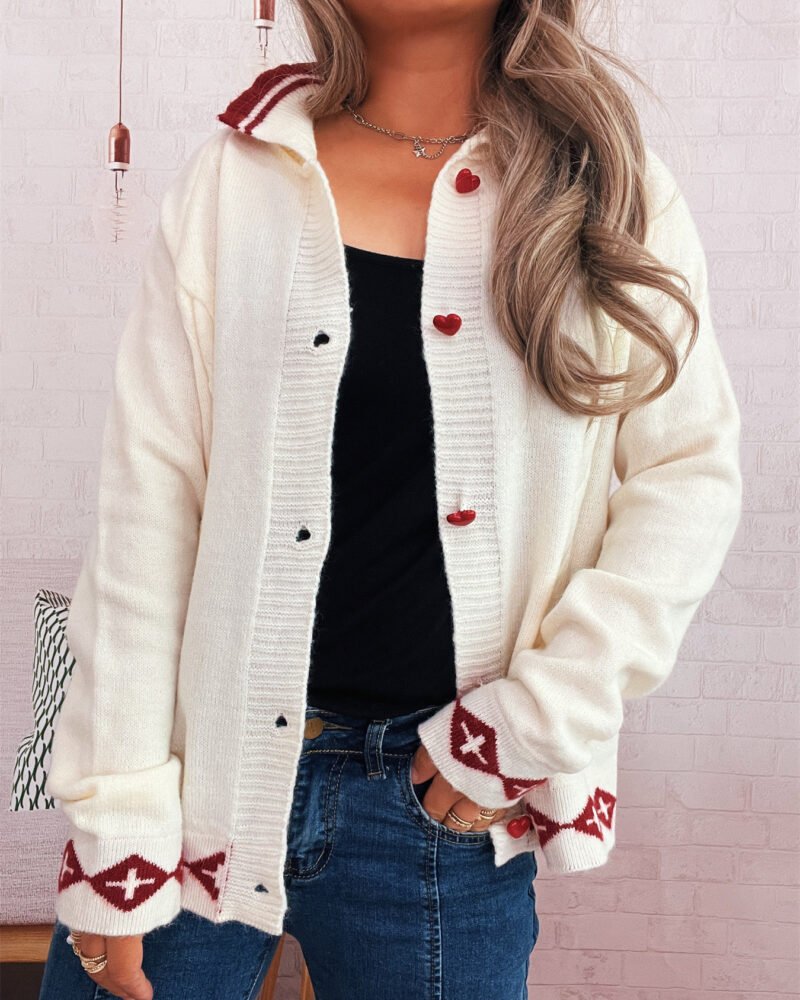 Alternative view of Loose Jersey Knitted Cardigan