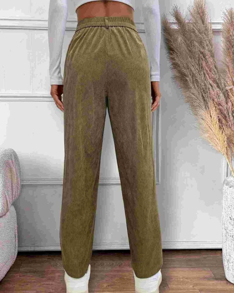 Alternative view of High Rise Straight Trousers