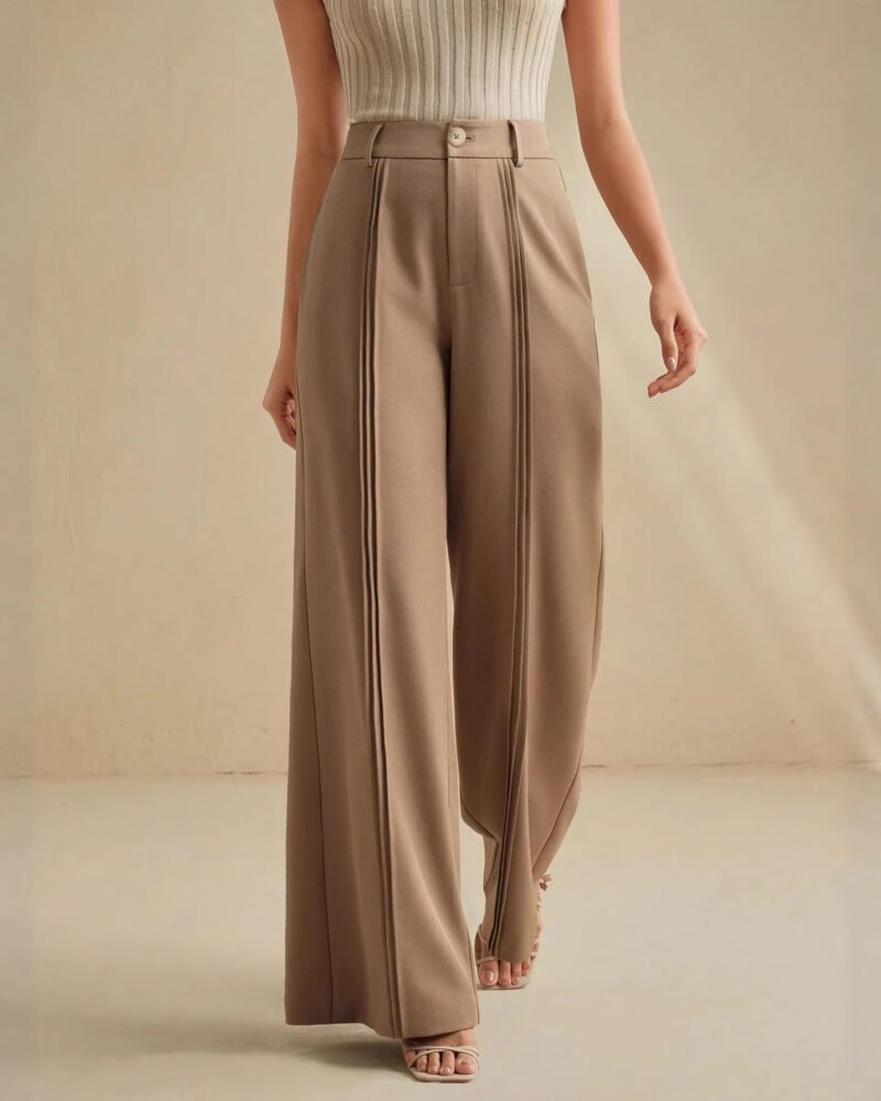 High-Rise Wide-Leg Trousers