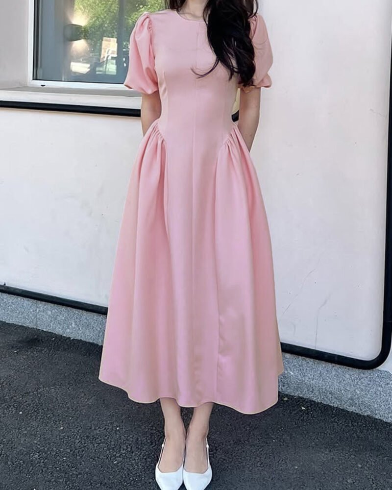 Alternative view of Puff Sleeve Maxi Dress