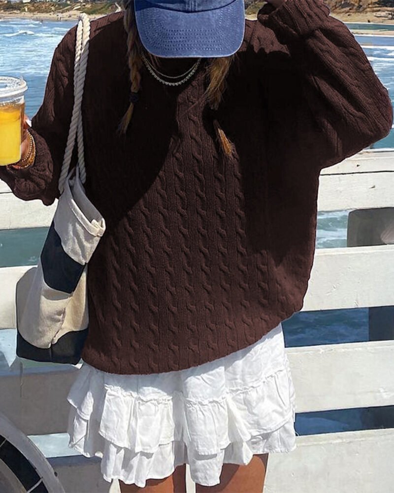 Loose Jersey Long Sleeve Top