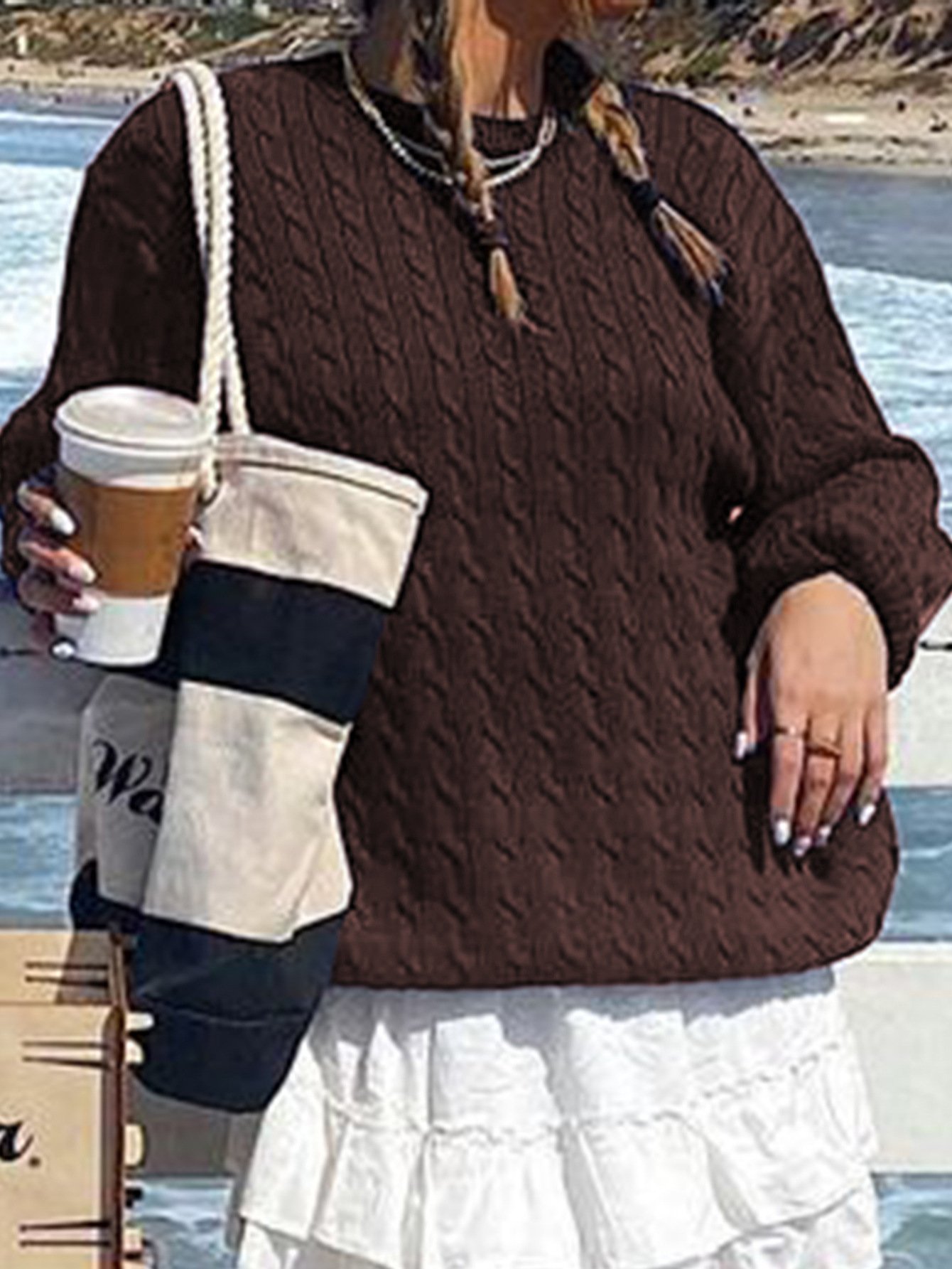 Loose Jersey Long Sleeve Top - Image 5