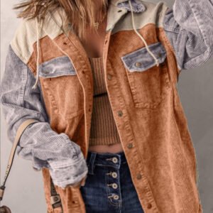 Corduroy Hooded Jacket