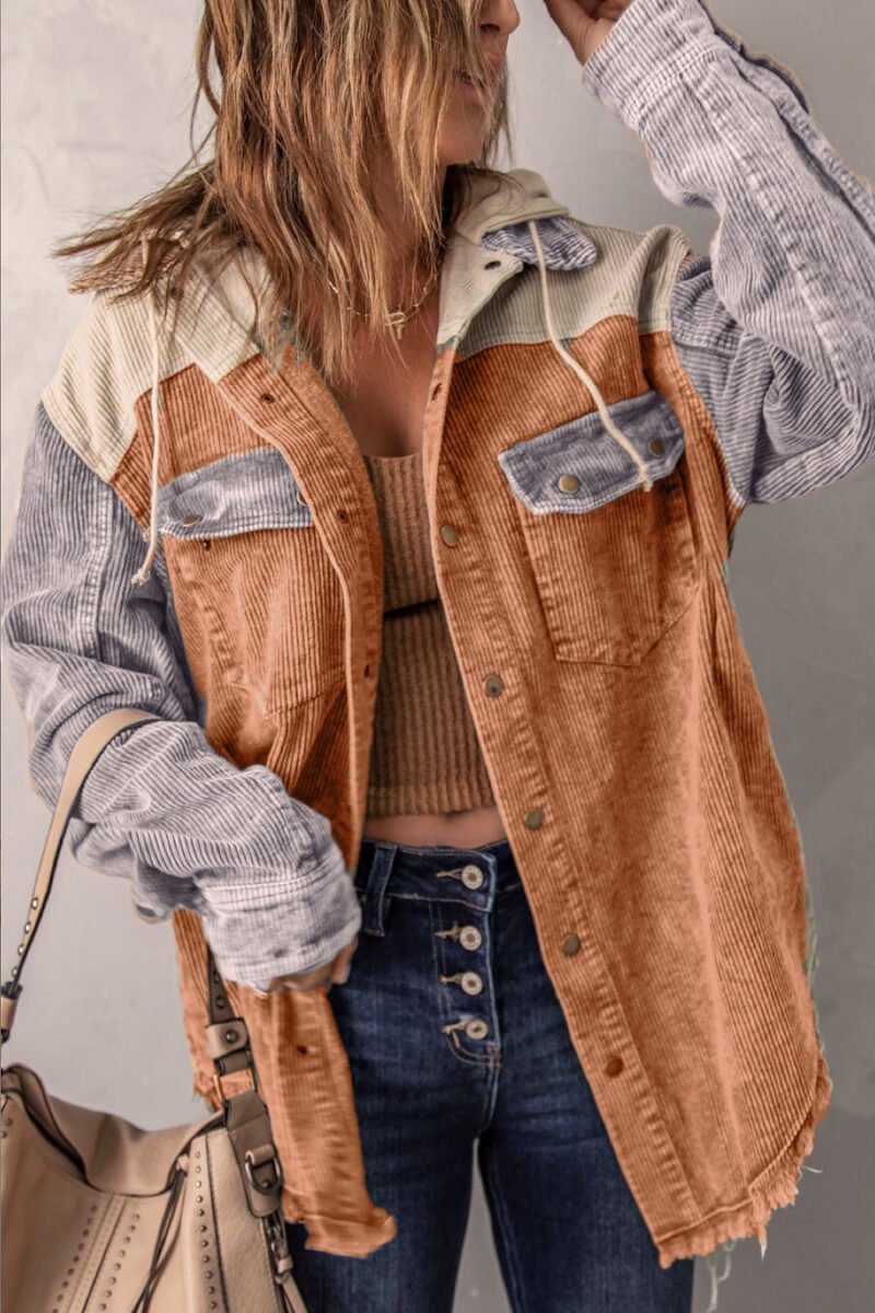 Corduroy Hooded Jacket