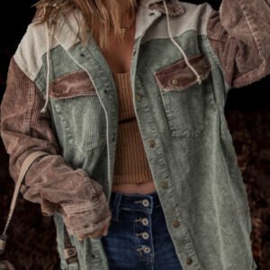 Corduroy Hooded Jacket