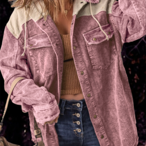 Corduroy Hooded Jacket