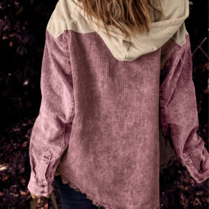 Corduroy Hooded Jacket