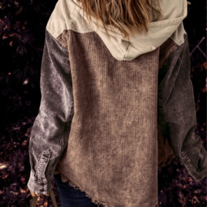Corduroy Hooded Jacket