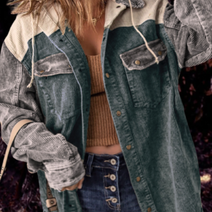 Corduroy Hooded Jacket