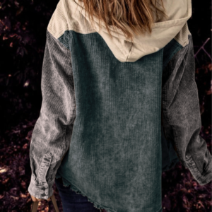 Corduroy Hooded Jacket