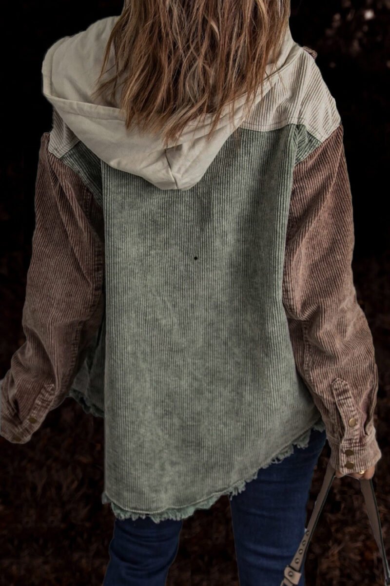 Corduroy Hooded Jacket