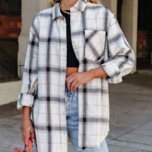Plaid Long Sleeve Jacket