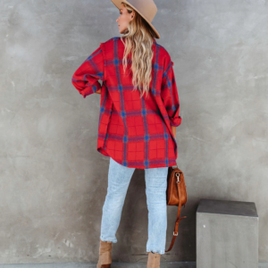 Plaid Long Sleeve Jacket