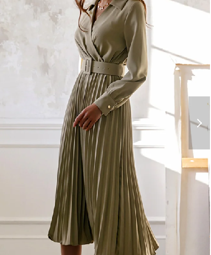 Belted Maxi Shirt Dress
