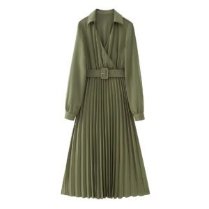 Belted Maxi Shirt Dress