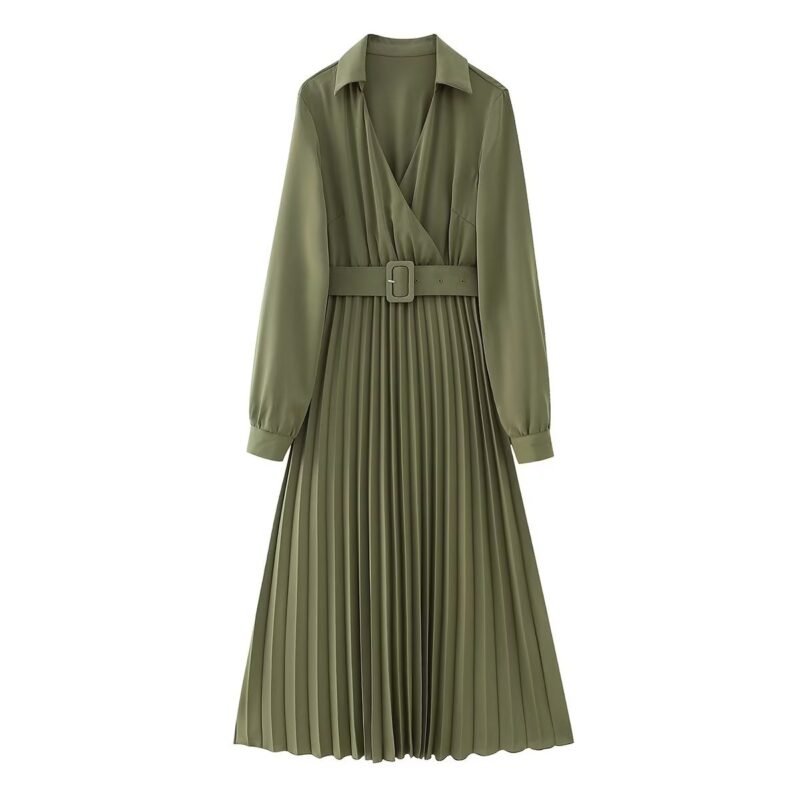 Belted Maxi Shirt Dress