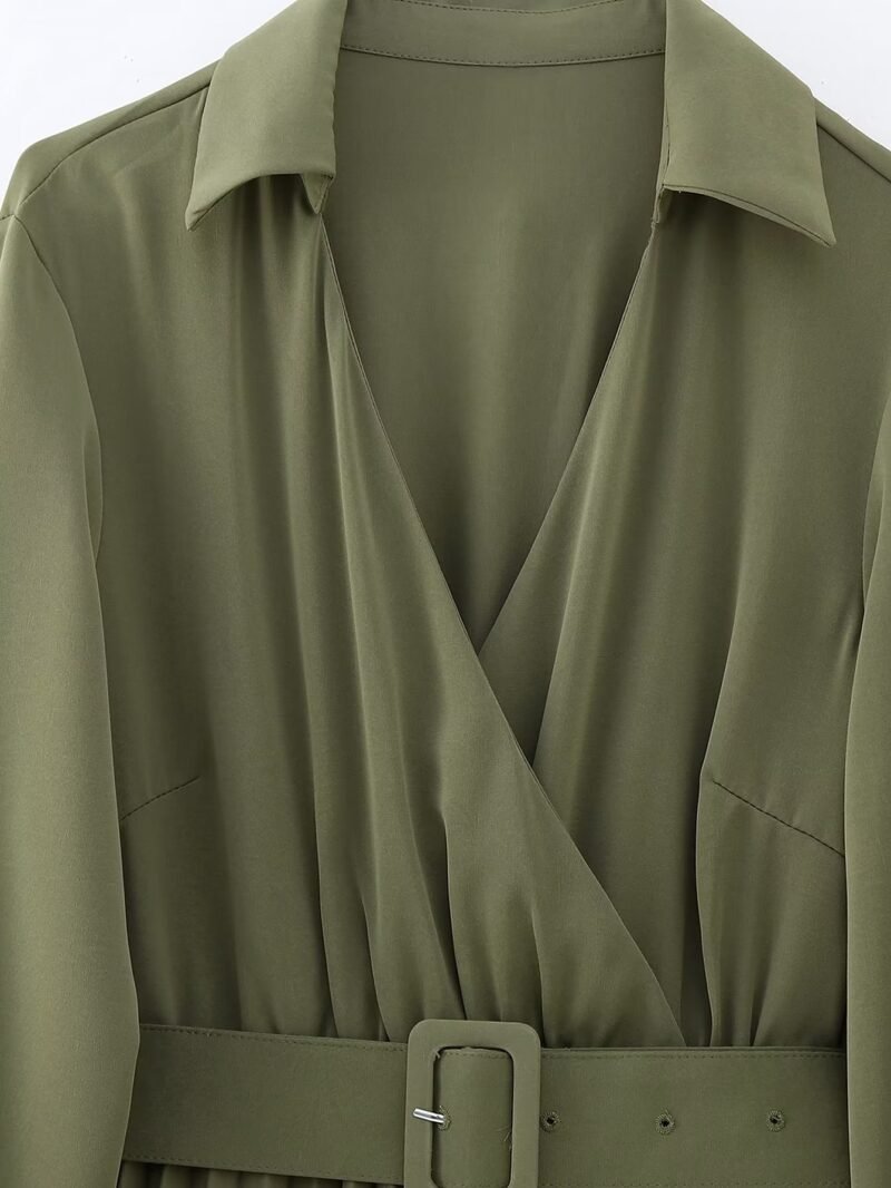 Belted Maxi Shirt Dress