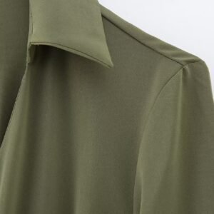 Belted Maxi Shirt Dress
