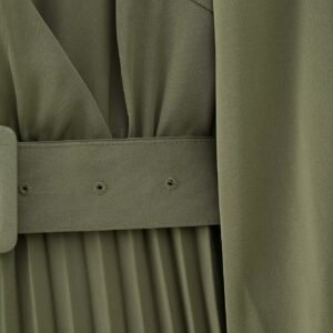 Belted Maxi Shirt Dress