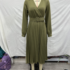 Belted Maxi Shirt Dress