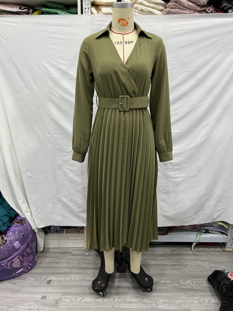 Belted Maxi Shirt Dress