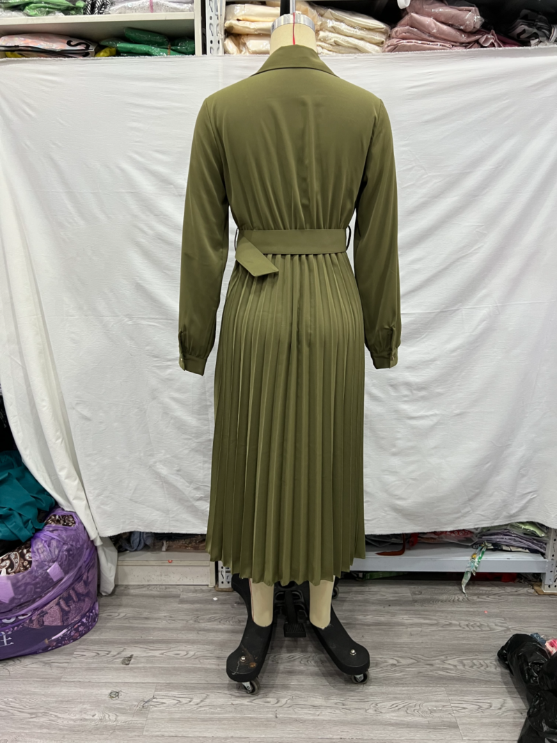 Belted Maxi Shirt Dress