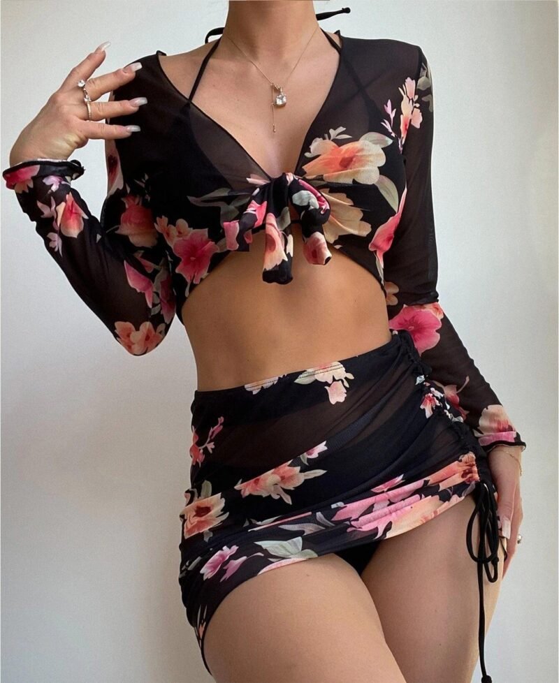 Ruched Halter Swimsuit
