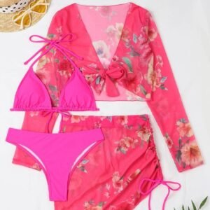 Ruched Halter Swimsuit