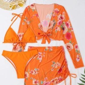 Ruched Halter Swimsuit