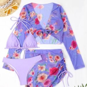 Ruched Halter Swimsuit