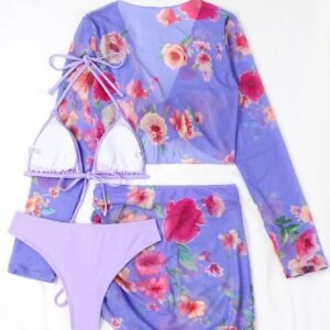 Ruched Halter Swimsuit