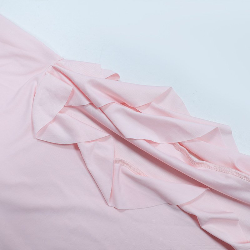 Off Shoulder Ruffle Midi Dress