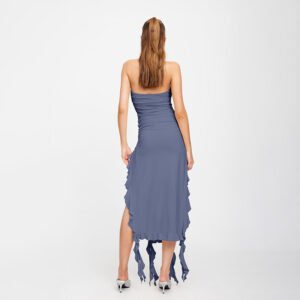 Off Shoulder Ruffle Midi Dress