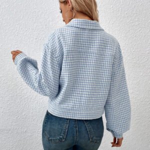 Houndstooth Jacquard Jacket
