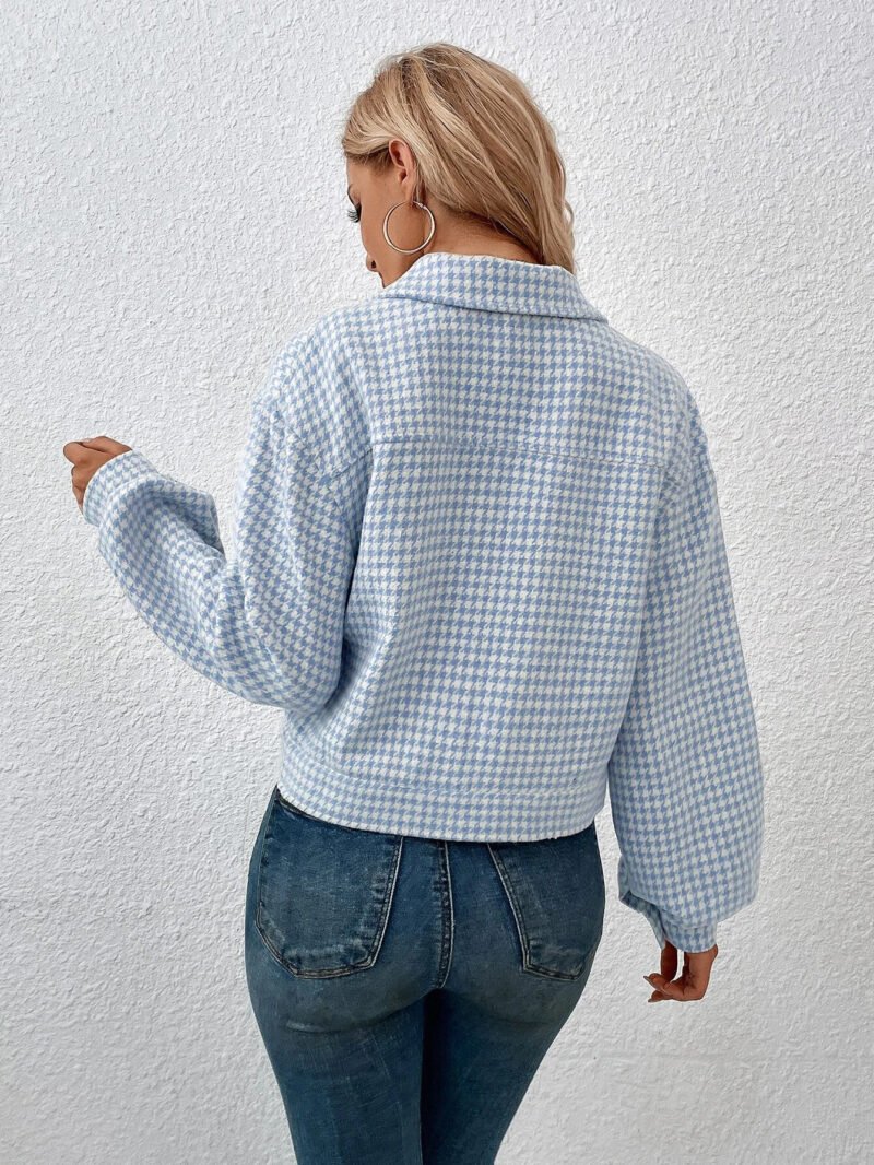 Houndstooth Jacquard Jacket