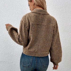 Houndstooth Jacquard Jacket
