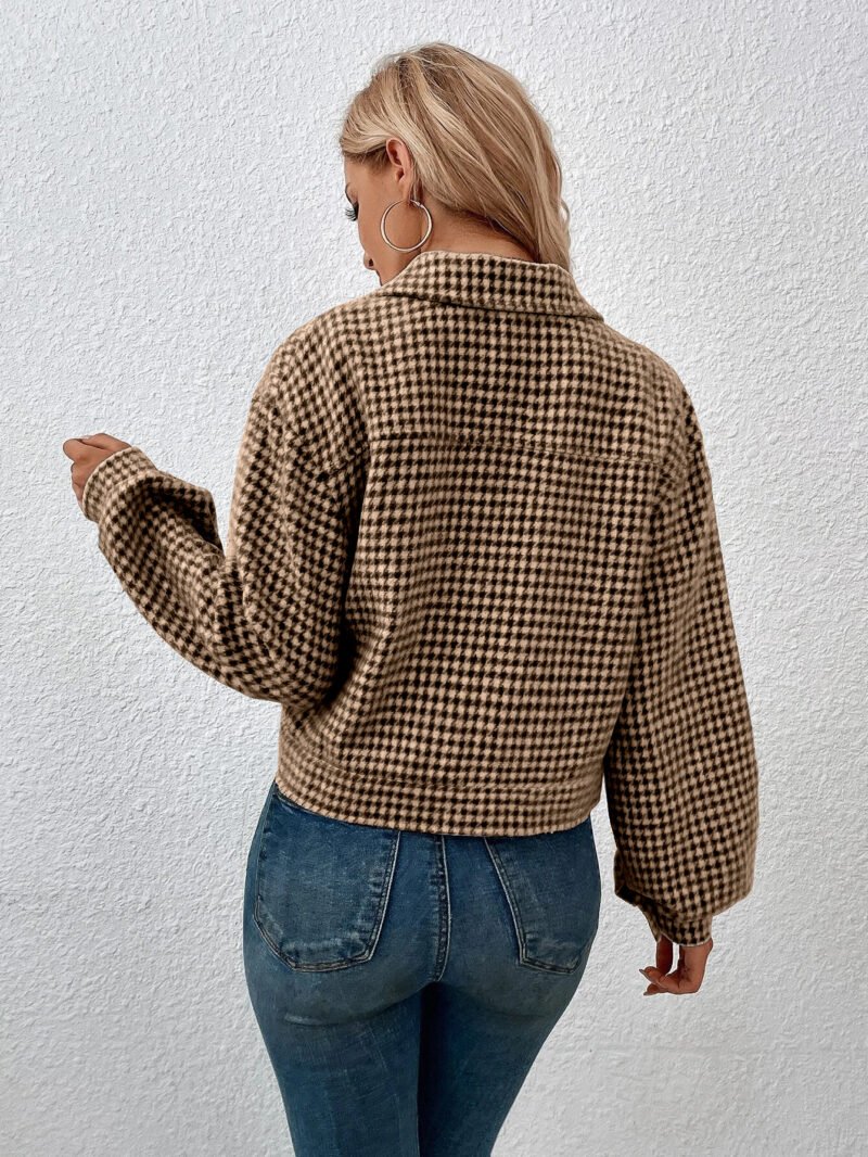 Houndstooth Jacquard Jacket