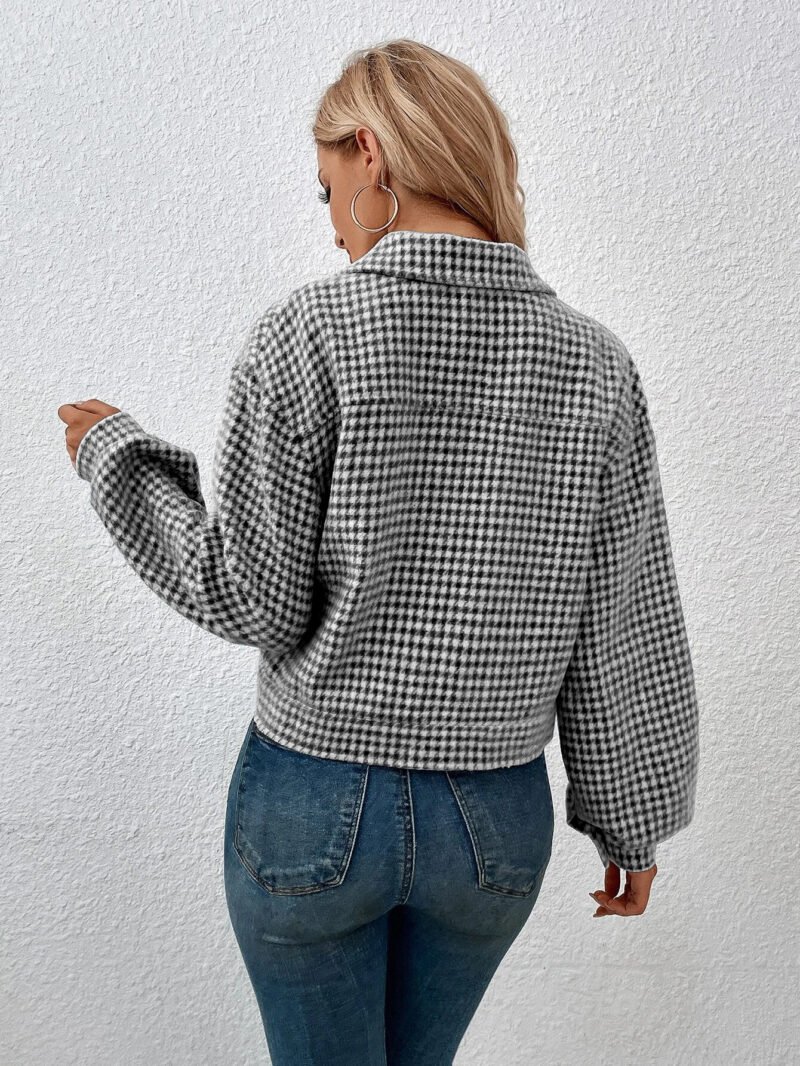 Houndstooth Jacquard Jacket
