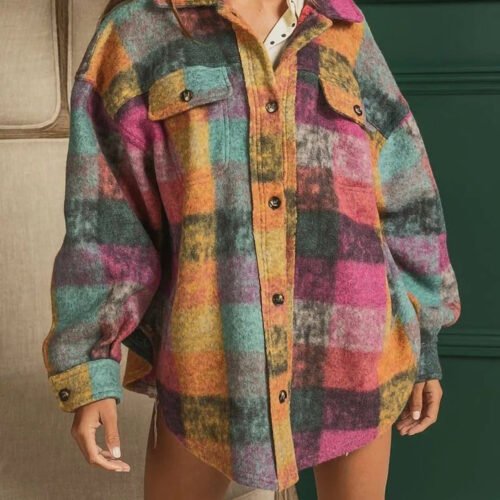 1134433661697916928.jpg Plaid Fleece Jacket